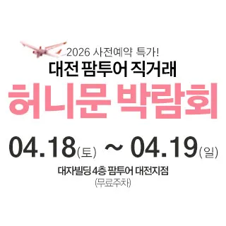 대전 팜투어 허니문박람회 포스터 이미지