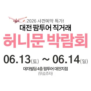 대전 팜투어 허니문박람회 포스터 이미지